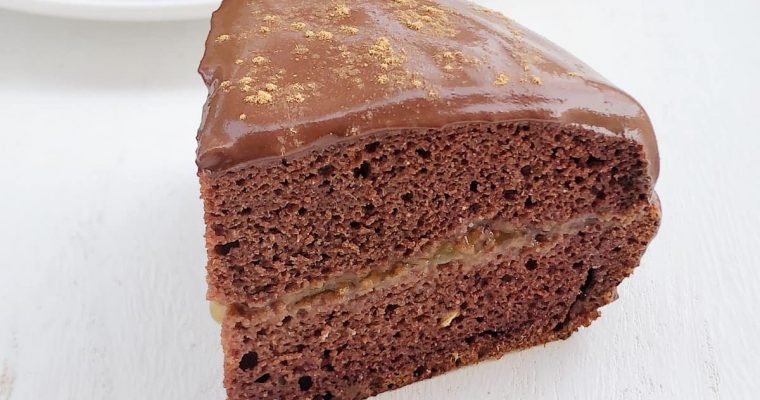 Sacher light cotta in padella, senza burro e zucchero