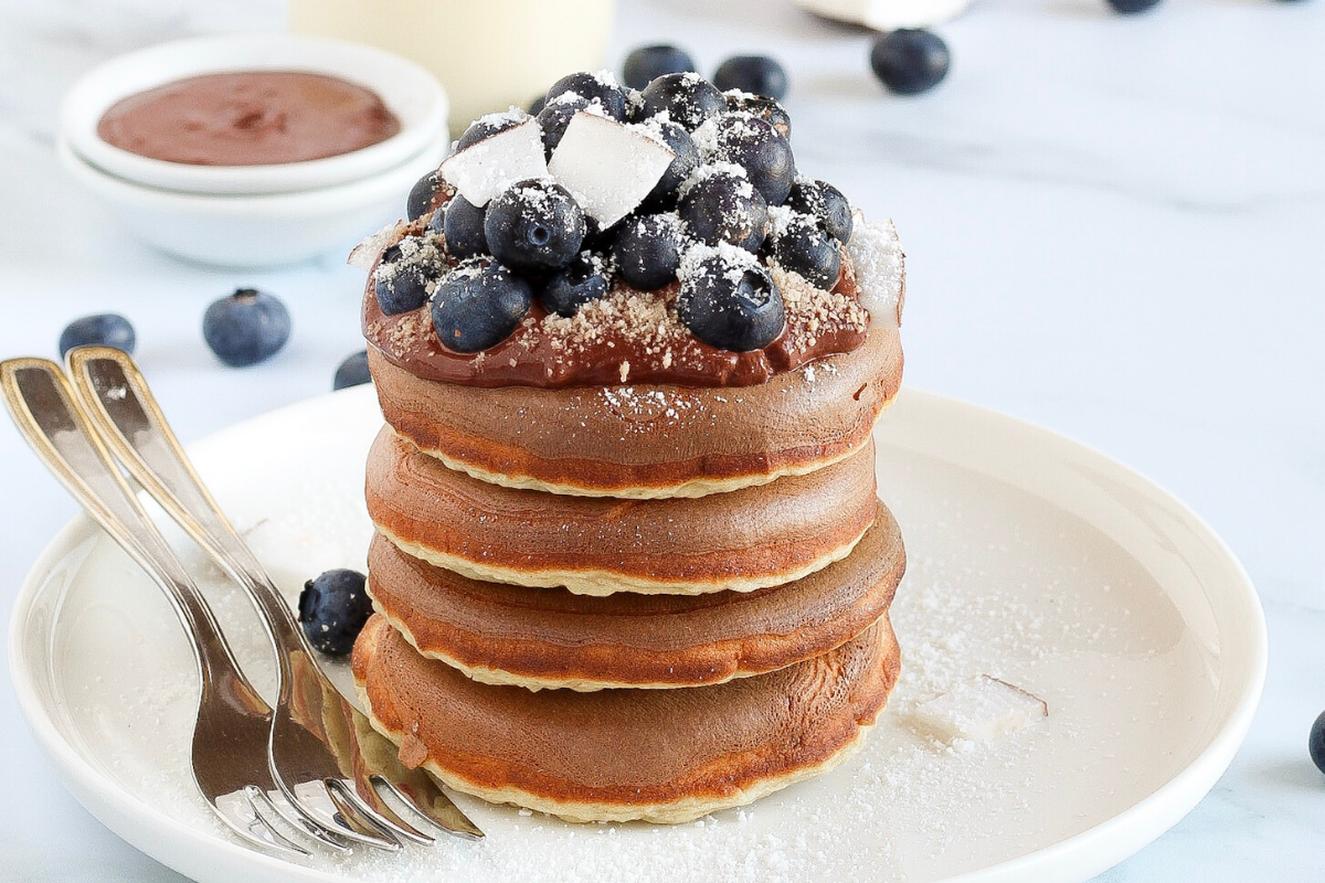 Pancakes proteici realizzati con il preparato per pancakes - 1* Ricetta - ❥  Delicious Breakfast