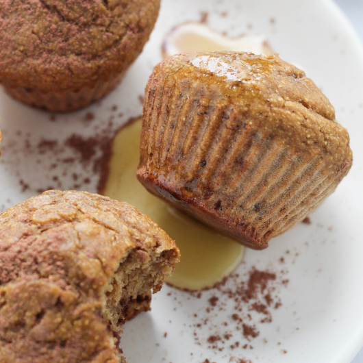 Muffin con farina di castagne e gocce di cioccolato fondente