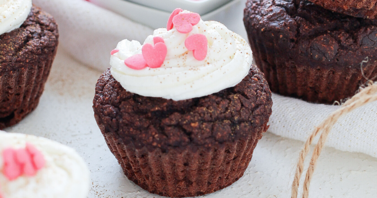 Muffin al cioccolato per san valentino