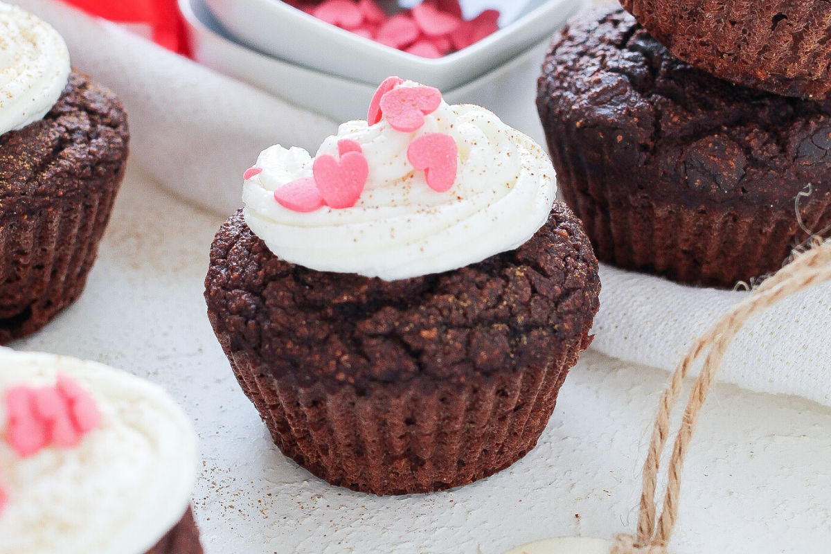 Muffin al cioccolato per san valentino