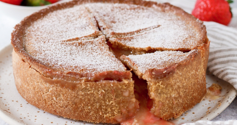 Torta Basca senza burro – versione rivisitata alle fragole